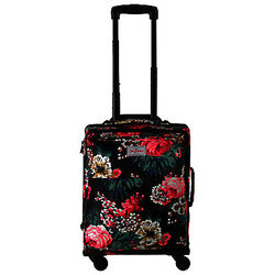 Cath Kidston Bloomsbury Bouquet Print 50cm Cabin Suitcase, Black/Multi